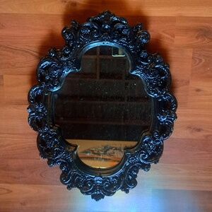 Black Gothic Antique Baroque Classic Vintage style Elegant Large Framed Mirror